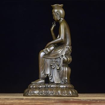 Amazon｜置物【菩薩】弥勒菩薩半跏像 仏像 フィギュア 総高19cm